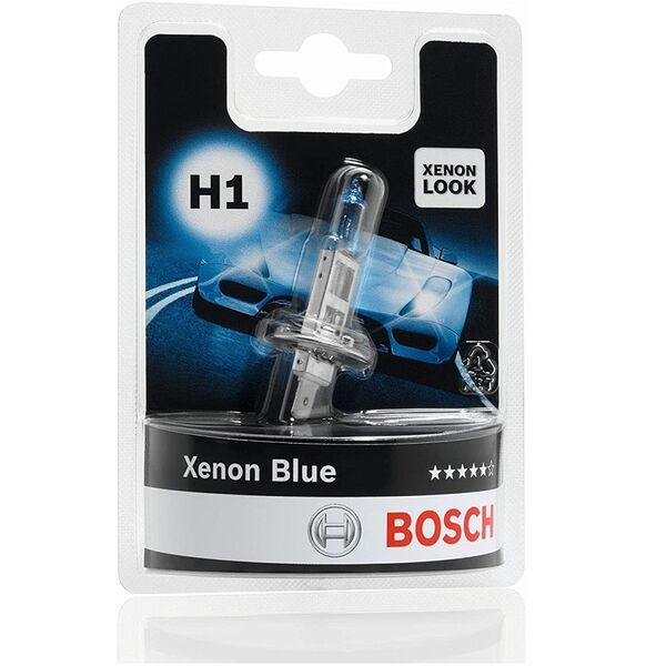 Лампа галогеновая H1 Xenon Blue BOSCH, 1шт. Блистер