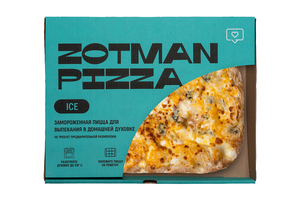 Пицца Zotman Четыре сыра 395 г Продукт замороженный 