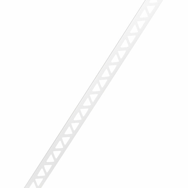 Угол для кафеля наружный пластиковый белый 7-8 мм 2,5 м, 1шт