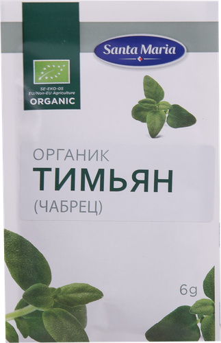 

Приправа SANTA MARIA Organic Чабрец (тимьян), 6г
