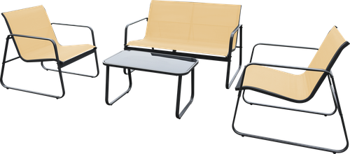 

Набор садовой мебели Giardino Club 4 предмета стол, диван, кресло – 2 шт., текстилен, Арт. LF18003 в ассортименте