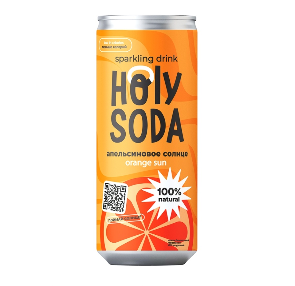 

Напиток газированный Holy Soda Апельсиновое солнце 330 мл