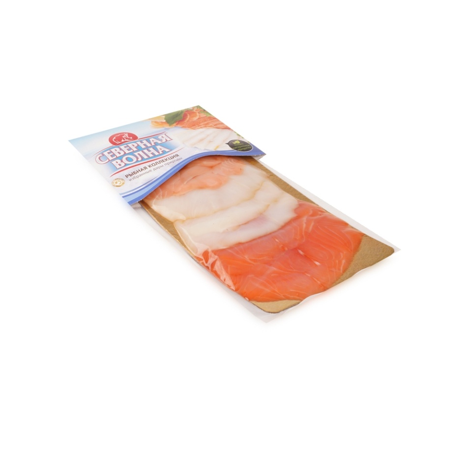 

Ассорти Северная Волна форель, лосось, палтус холодного копчения 200 г