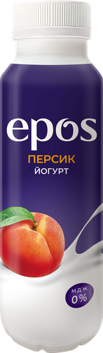 

Йогурт питьевой обезжиренный Epos персик 250 г