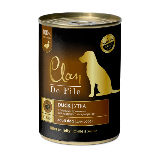 Консервы для собак Clan Clan De File Утка в желе с экстрактом Юкки и пивными дрожжами