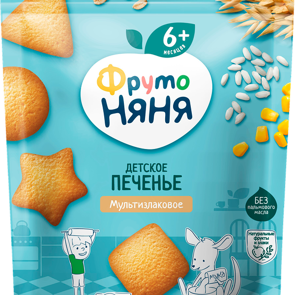 Печенье Фрутоняня мультизлаковое