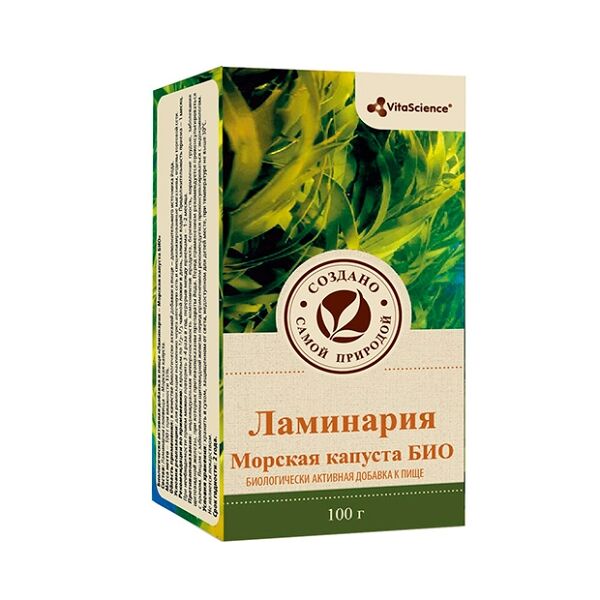 VitaScience Ламинария Морская капуста Био 100 г