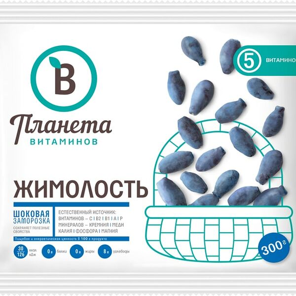 Жимолость Планета Витаминов быстрозамороженная 300г