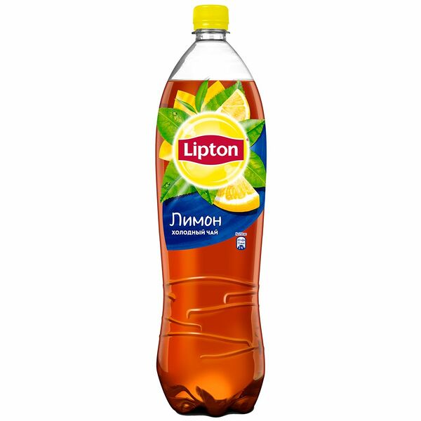 Холодный чай чёрный Lipton Лимон