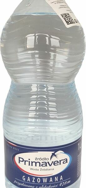 Вода Primavera природная родниковая газированная 1л