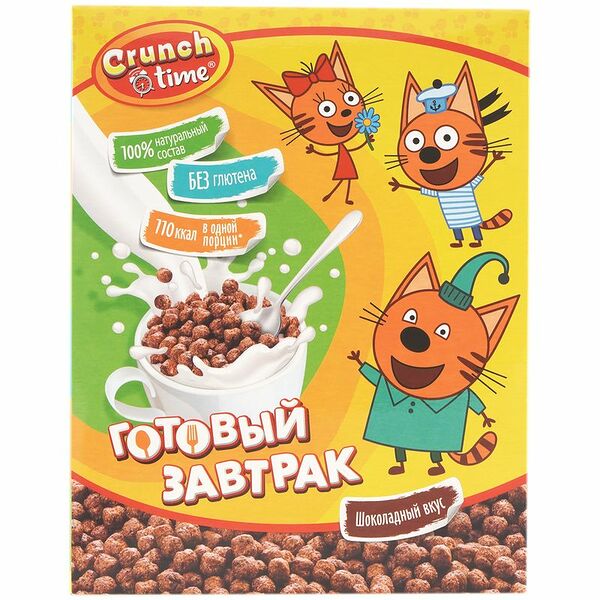 Сухой завтрак Crunch Time Три кота 170г