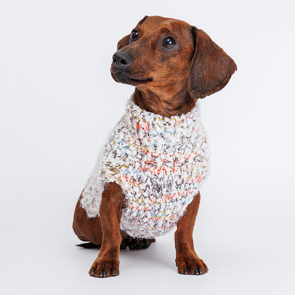 Свитер вязаный для собак, Rurri 40 см, голубой