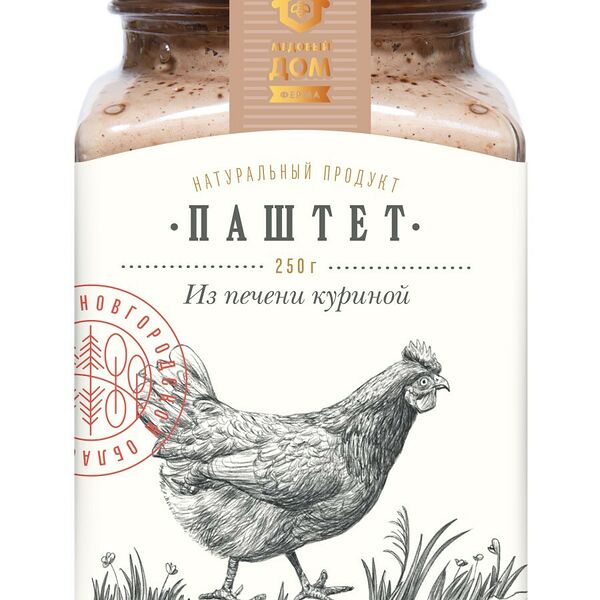 Паштет Медовый Дом ферма из куриной печени
