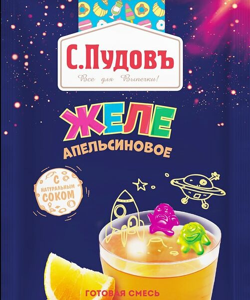 Желе С.Пудовъ Апельсин 45г