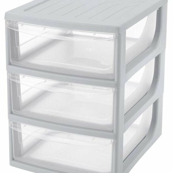 Органайзер Бытпласт 3 ящика А5, 19,5х25,4х26,4 см