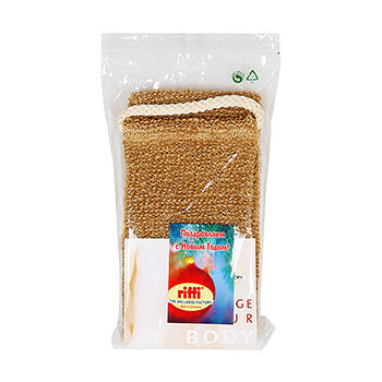 Мочалка-пояс массажная Riffi вязаная из индийского льна