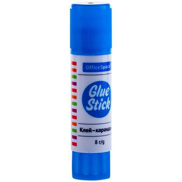 Клей-карандаш OfficeSpace, 08г., дисплей, ПВА GS08_243