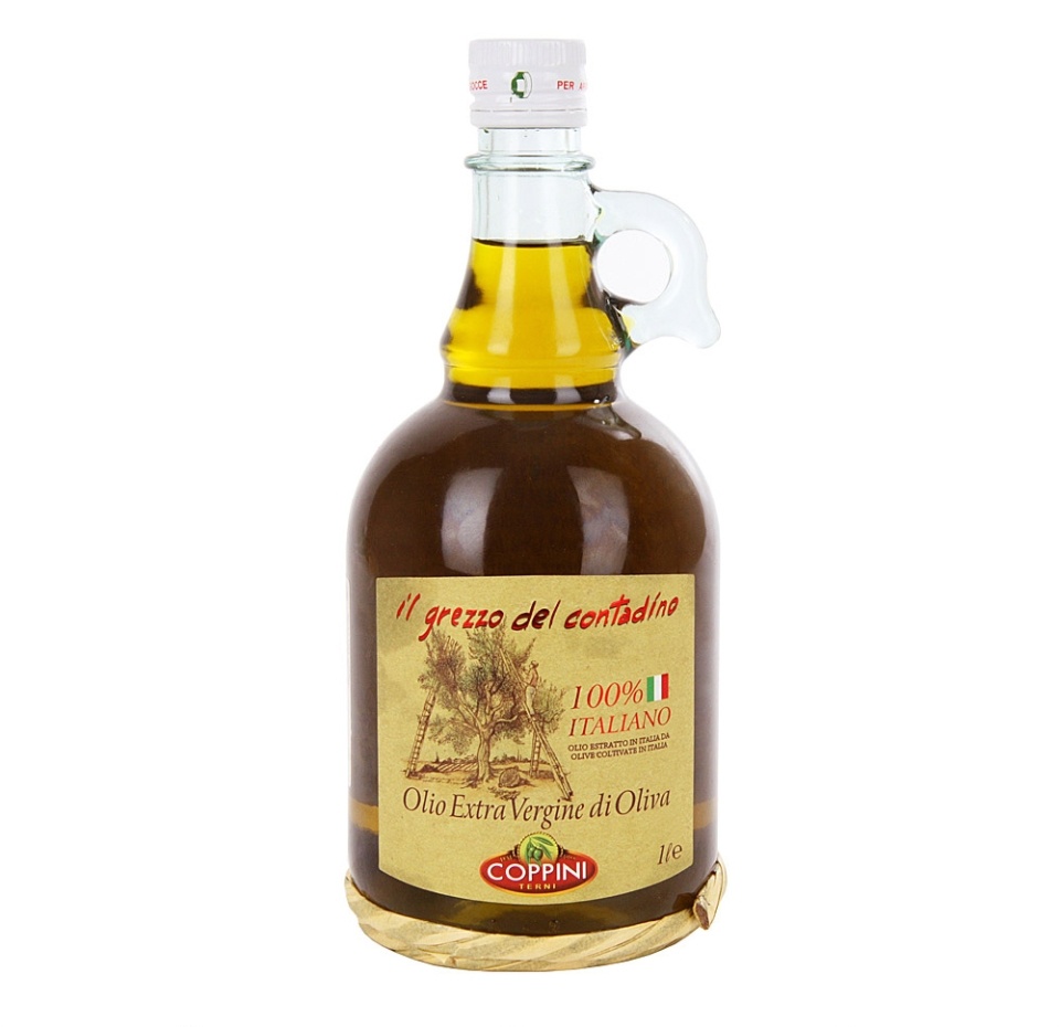 

Масло оливковое "Coppini Grezzo Contadino" Extra Virgin нерафинированное регион Умбрия 1л