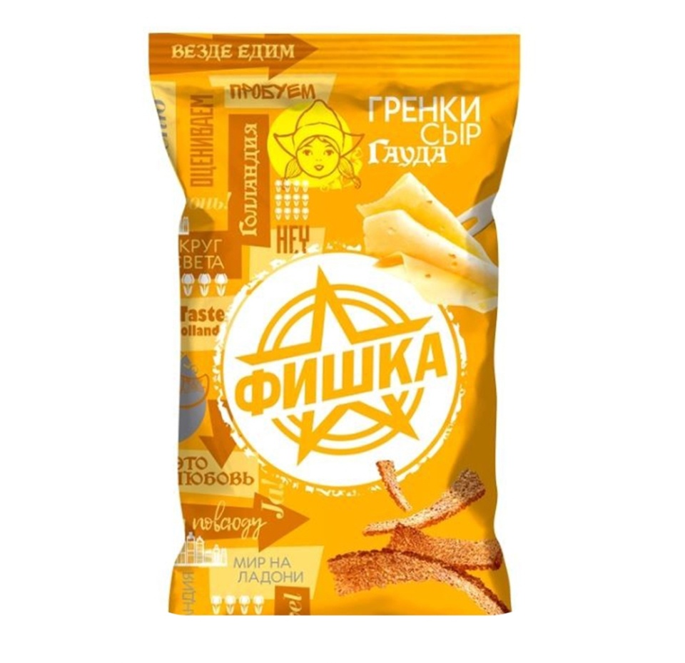 

Гренки Фишка со вкусом сыра Гауда 60 г