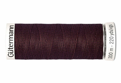 748277 Нить Sew-all для всех материалов, 200м, 100% п/э Gutermann(175 т.красный шоколад)
