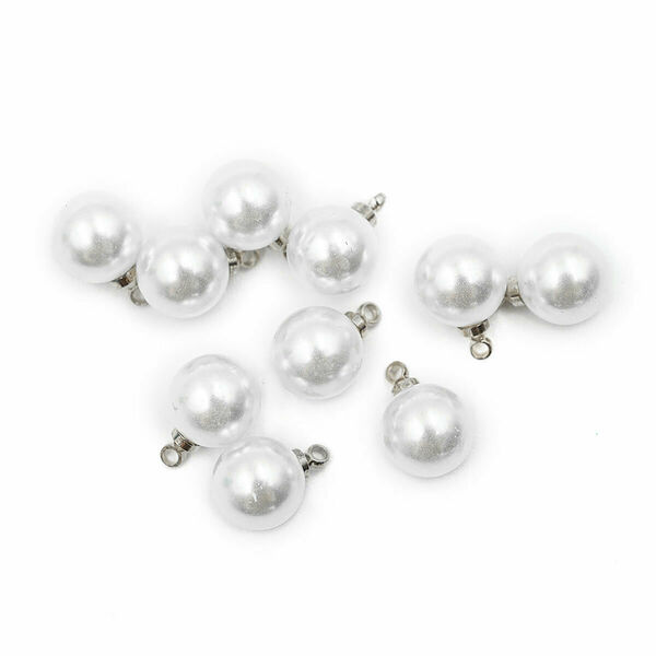 4AR298 Бусина с петелькой, 8мм, 10шт/упак, Astra&Craft(Серебро)