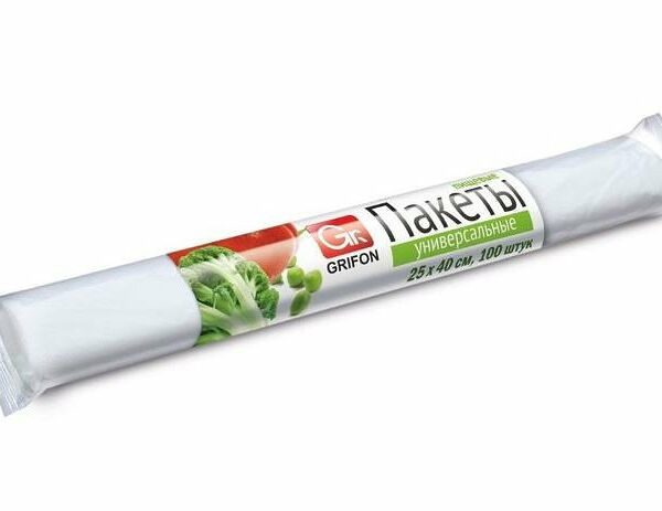 Пакеты универсальные Grifon 25 х 40 см 100 шт