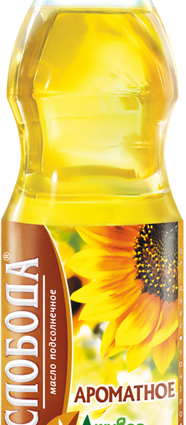 Масло подсолнечное Слобода Ароматное нерафинированное