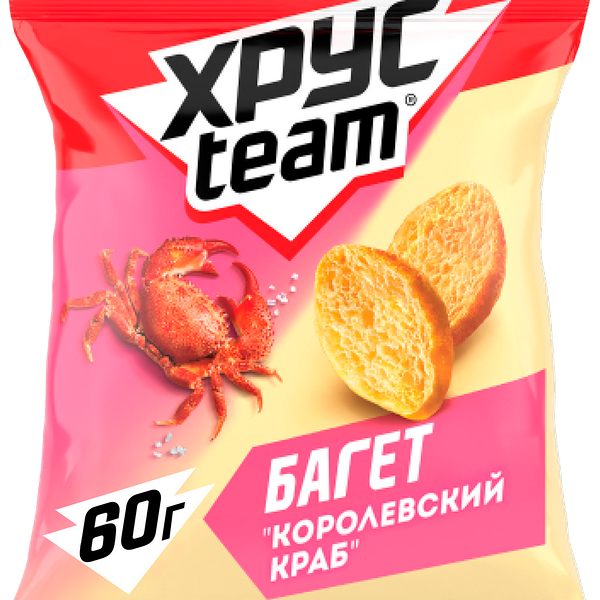 Сухарики Багет ХрусTeam Королевский краб