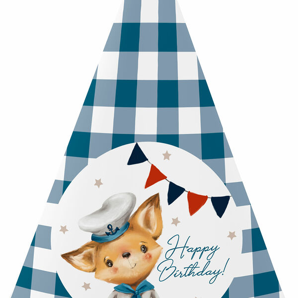 Колпаки праздничные Пакетико Boys 6 шт