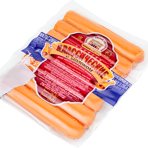 Сосиски ЧЕРКАШИН И ПАРТНЕРЪ Классические с молоком
