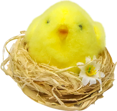 

Пасхальный сувенир Домашняя кухня Цыпленок в гнездышке 1шт