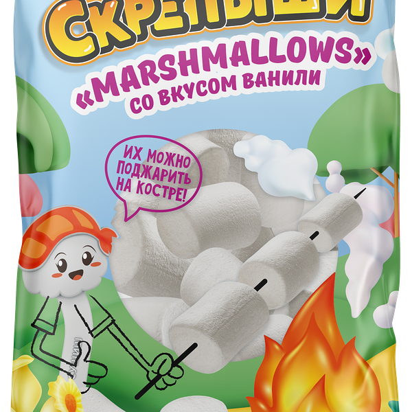 Зефир Marshmallows Скрепыши с ароматом ванили 200г