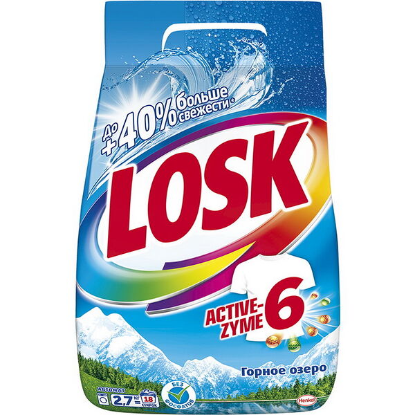 Losk средство моющее синтетическое 2,7 кг Горное Озеро (18 стирок)
