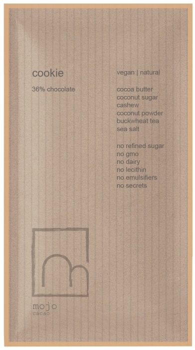 

Шоколад веганский Mojo Cacao Cookie с гречишным чаем 20 г