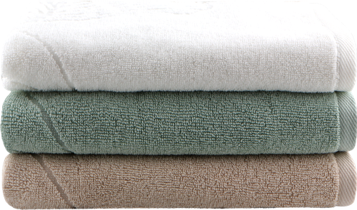 

Полотенце махровое CLEANELLY BASIC Гинко 30x50 см, рельеф, хлопок, 1 шт в ассортименте