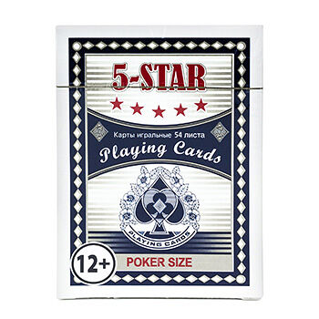 Игральные карты 5-star poker size