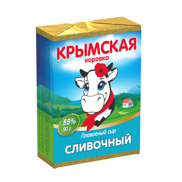 Плавленый сыр - сливочный ТМ Крымская коровка