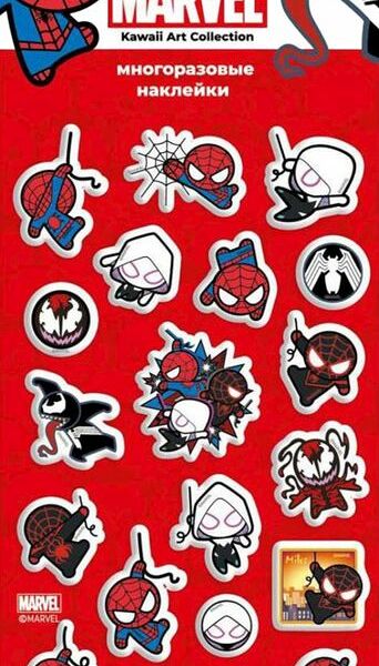 Наклейки PrioritY Marvel объемные Человек-паук-1 20шт