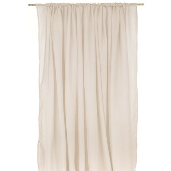 Гардина Вуаль шелк, размер: 300х260см, молочный, с утяжелителем, тюль