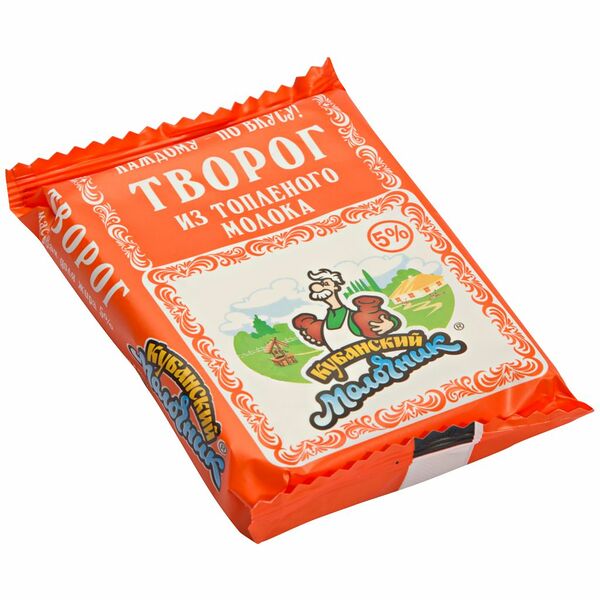 Творог Кубанский Молочник с топлёным молоком 5%
