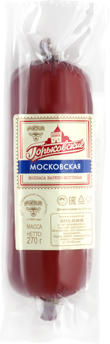 

Колбаса копчено-вареная ГОРЬКОВСКИЕ Московская, 270г