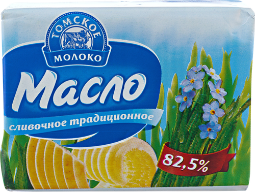 

Масло сливочное Томское Молоко 82.5% 180 г