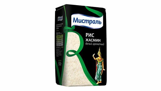 Крупа Мистраль Рис Жасмин 500г 