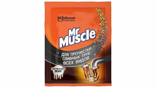 Гранулы для прочистки сливных труб Mr.Muscle,70 г