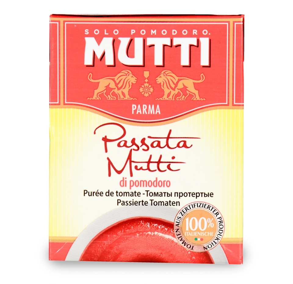

Томаты Mutti протертые консервированные 390 г