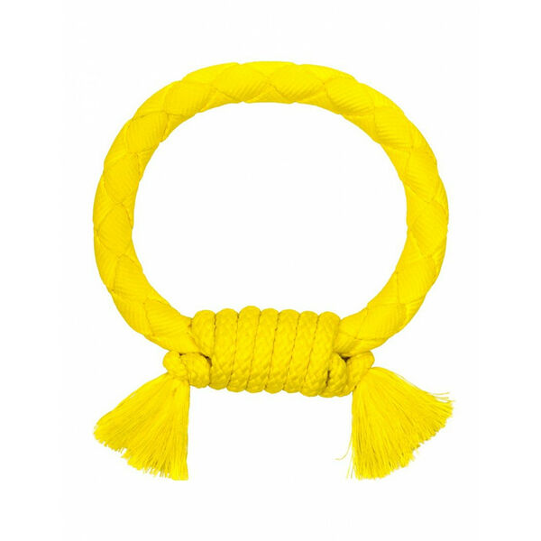 Playology Хрустящее жевательное кольцо-канат Dri-tech ring с ароматом курицы, желтый L от 15,9 кг
