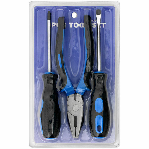 Набор инструментов Megamag пассатижи 20 см и отвертки 6x100 мм