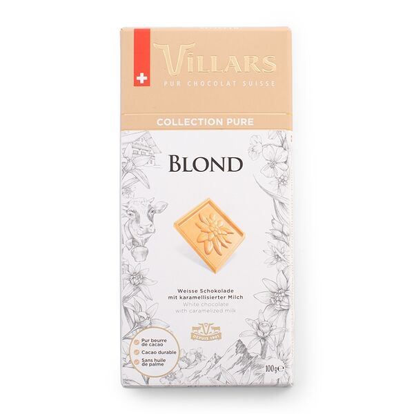 Шоколад Villars Белый с сухим карамелизованным молоком 100г