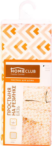 

Простыня на резинке HOMECLUB 90х200см, розовая, бязь, хлопок