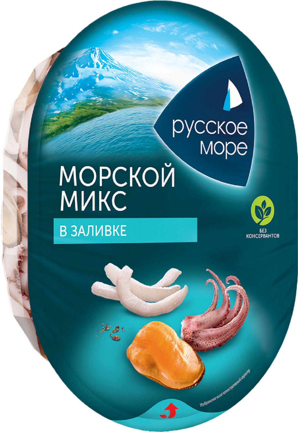 

Коктейль из морепродуктов Русское море Морской микс в заливке 180 г